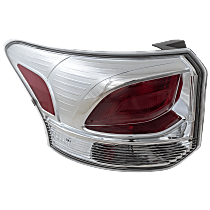 Driver Side Tail Light, with Bulb, Halogen, Clear Lens, Standard Type