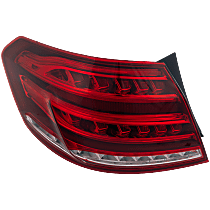 Driver Side, Outer Tail Light, With bulb(s), Halogen, Clear Lens, Sedan