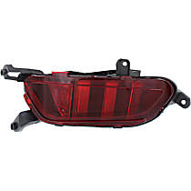 Rear, Passenger Side Bumper Reflector, CAPA Certified