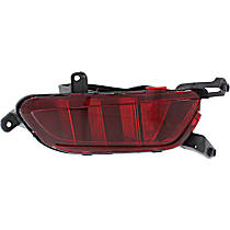 Rear, Driver Side Bumper Reflector, CAPA Certified