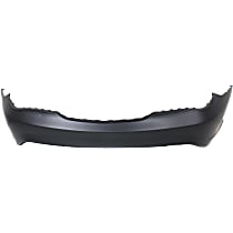Rear Primed Bumper Cover, 4 Cyl., 2.0L Engine, For Models Without Parking Aid Sensor Holes and AMG Styling Package
