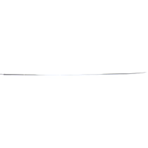 Rear, Center Bumper Trim, Chrome