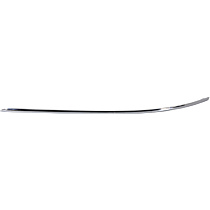 Rear, Driver Side, Outer Bumper Trim, Primed, Side Impact Strip