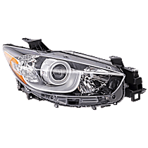 Passenger Side Halogen Headlight, Without bulb(s), OE Replacement