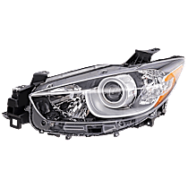 Driver Side Halogen Headlight, Without bulb(s), OE Replacement