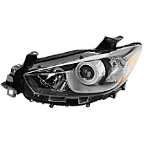 Driver Side Halogen Headlight, Without bulb(s), For Models Without HID Option, OE Replacement, CAPA Certified