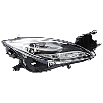 Passenger Side Halogen Headlight, Without bulb(s), OE Replacement