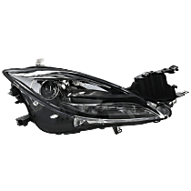 Passenger Side Halogen Headlight, Without bulb(s), OE Replacement, CAPA Certified