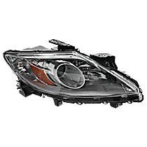Passenger Side Halogen Headlight, Without bulb(s), OE Replacement