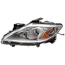 Driver Side Halogen Headlight, Without bulb(s), OE Replacement