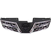 Upper Grille Assembly, Chrome Shell with Black Insert