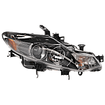 Passenger Side Headlight, With bulb(s), Halogen, Clear Lens