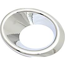 Front, Passenger Side Fog Light Trim, Chrome