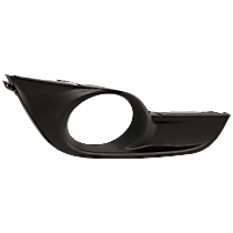 Front, Passenger Side Fog Light Trim, 4-Door, Sedan, Textured Black
