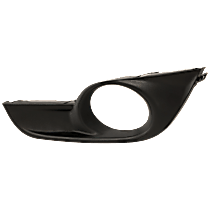 Front, Driver Side Fog Light Trim, Textured Black