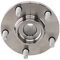 Front, Driver or Passenger Side Wheel Hub, 5 Lugs, With Bearing