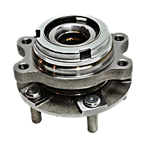 Front, Driver or Passenger Side Wheel Hub, 5 Lugs, With Bearing