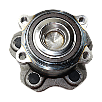 Rear, Driver or Passenger Side Wheel Hub, With Bearing, 5 x 4.5 in. Bolt Pattern