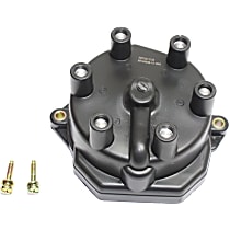 Distributor Cap - Black, Direct Fit, Sold individually