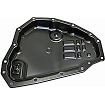 Transmission Pan, Black, Steel