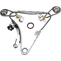Timing Chain Kit, 6 Cyl., 3.5L, Engine Designation VQ35DE, DOHC, 24 Valves, without Variable Valve Timing Cam Gears