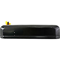 Front, Passenger Side Smooth Black Exterior Door Handle, Without Key Hole