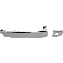 Front, Driver Side Exterior Door Handle, Chrome, With Key Hole, Without Keyless System