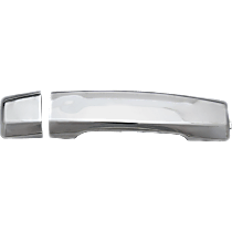 Front, Passenger Side Exterior Door Handle, Chrome, Without Key Hole, With Cover