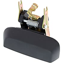 Rear, Passenger Side Smooth Black Exterior Door Handle, Without Key Hole