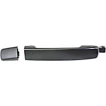 Rear, Driver or Passenger Side Primed Exterior Door Handle, Without Key Hole, 2-Door, Coupe