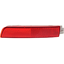 Bumper Reflector - Rear, Passenger Side For FX35, FX50, FX37,QX70, Quest, Murano, Juke, Kicks | Rear, Driver Side For Sentra, CAPA CERTIFIED