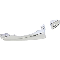 Front, Driver Side Chrome Exterior Door Handle, With Key Hole
