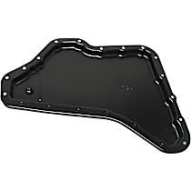 Transmission Pan, Black, Iron