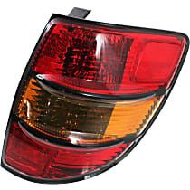 Passenger Side Tail Light, With bulb(s), Halogen, Amber and Red Lens