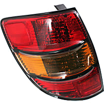 Driver Side Tail Light, With bulb(s), Halogen, Amber and Red Lens