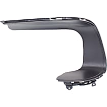 Rear, Driver Side, Outer Bumper Trim, Textured Black