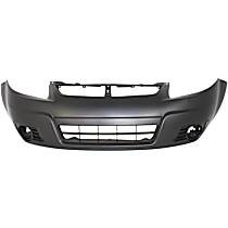 Front Primed Bumper Cover, Hatchback, (10-12, With Cover Extension)