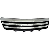 Upper Grille Assembly, Chrome Shell with Painted Black Insert