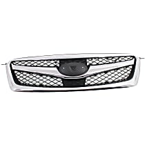 Upper Grille Assembly, Chrome Shell with Black Insert