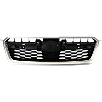 Upper Grille Assembly, Silver Shell with Black Insert