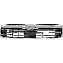 Upper Grille Assembly, Chrome Shell with Painted Silver Insert