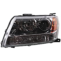 Driver Side Halogen Headlight, Without bulb(s), OE Replacement