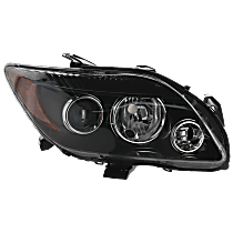 Passenger Side Halogen Headlight, Without bulb(s), For Models Without Base Package, OE Replacement