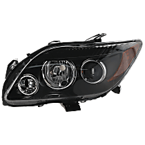 Driver Side Halogen Headlight, Without bulb(s), For Models Without Base Package, OE Replacement