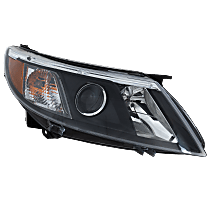 Passenger Side Headlight, with Bulb, Halogen, Clear Lens