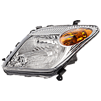 Driver Side Headlight, without Bulb, Halogen, Clear Lens, Base Model