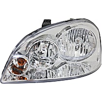 Driver Side Headlight, With bulb(s), Halogen, Clear Lens