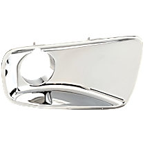 Front, Passenger Side Fog Light Trim, Chrome, Except Red Line Model