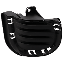 Front, Passenger Side Fog Light Cover, For Models Without Fog Lights, Textured Black, CAPA Certified