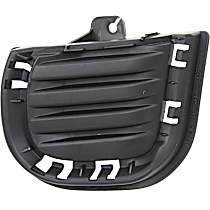Front, Driver Side Fog Light Cover, For Models Without Fog Lights, Textured Black